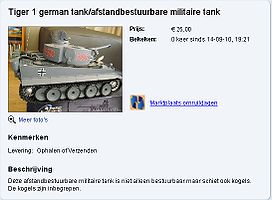 Tiger I inclusief kogels
