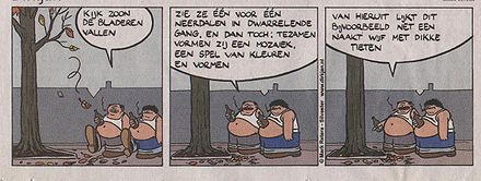 Kijk zoon, de bladeren vallen