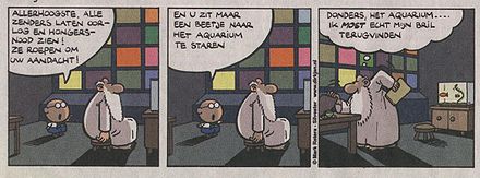 En U zit maar naar het aquarium te staren