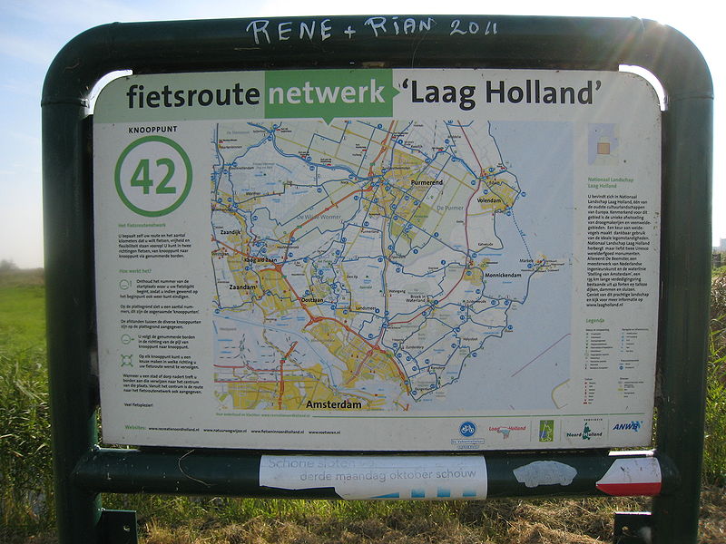 File:Fietsroute Netwerk Laag Holland knooppunt 42.jpg